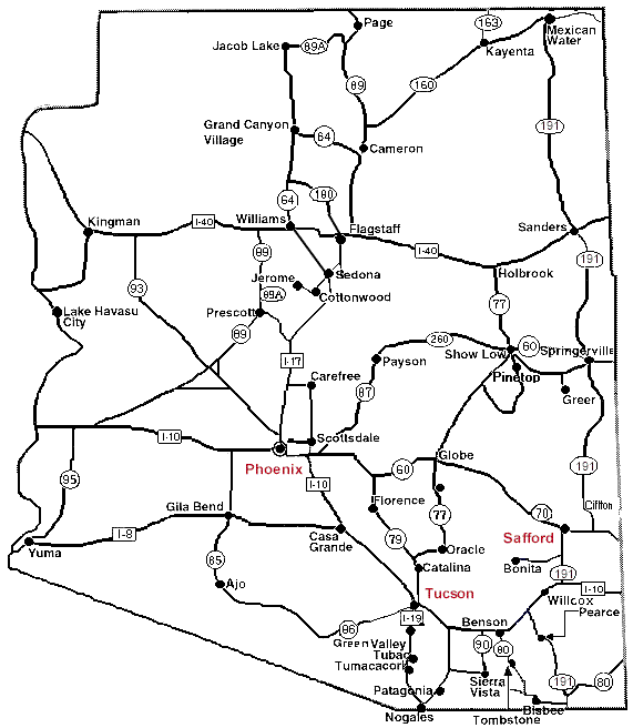 Directions to MGIO Base Camp | Mount Graham International Observatory