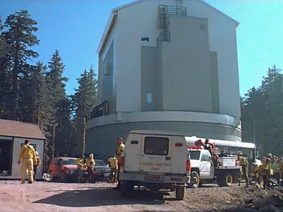 Firemen at Clark Peak